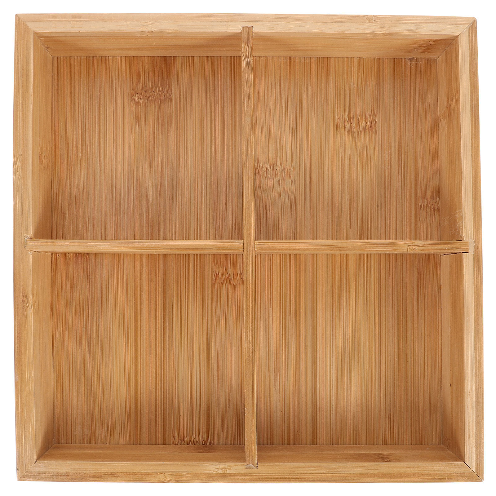 Food Snacks For Party - Bamboo Serving Tray with 6 Compartments