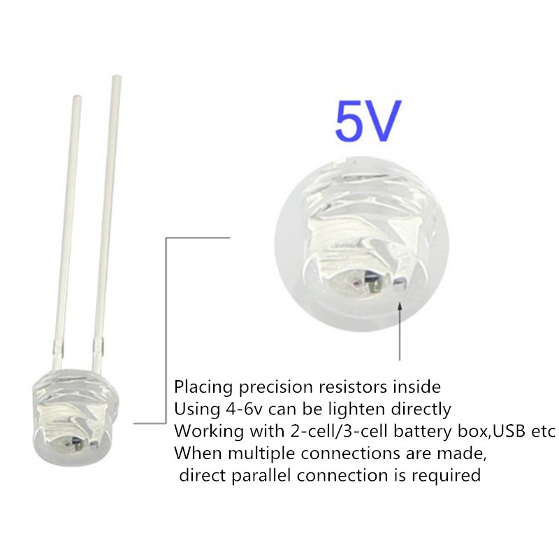 Yellow Food Snacks - 5V 12v LED 5mm 3mm bead