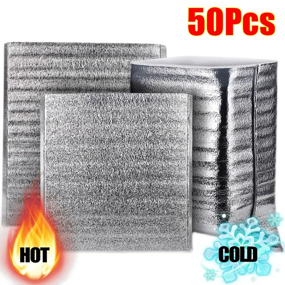 Food Snacks Delivery - Aluminum Foil Cooler Bag Insulation Folding