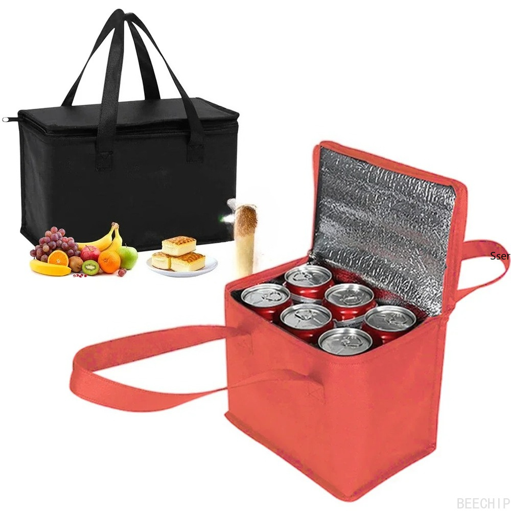 Food Snacks Delivery - Portable Lunch Cooler Bag Folding Insulation