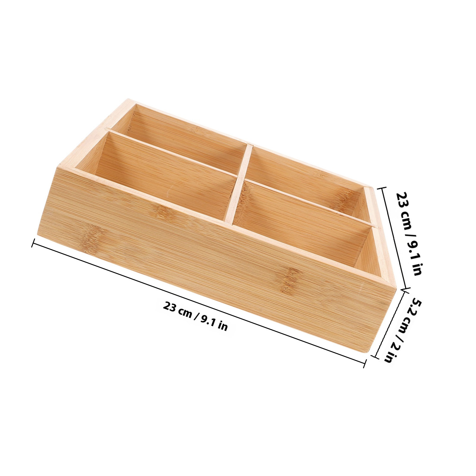 Bamboo Serving Tray with 6 Com - Food Snacks For Party 评论和价格