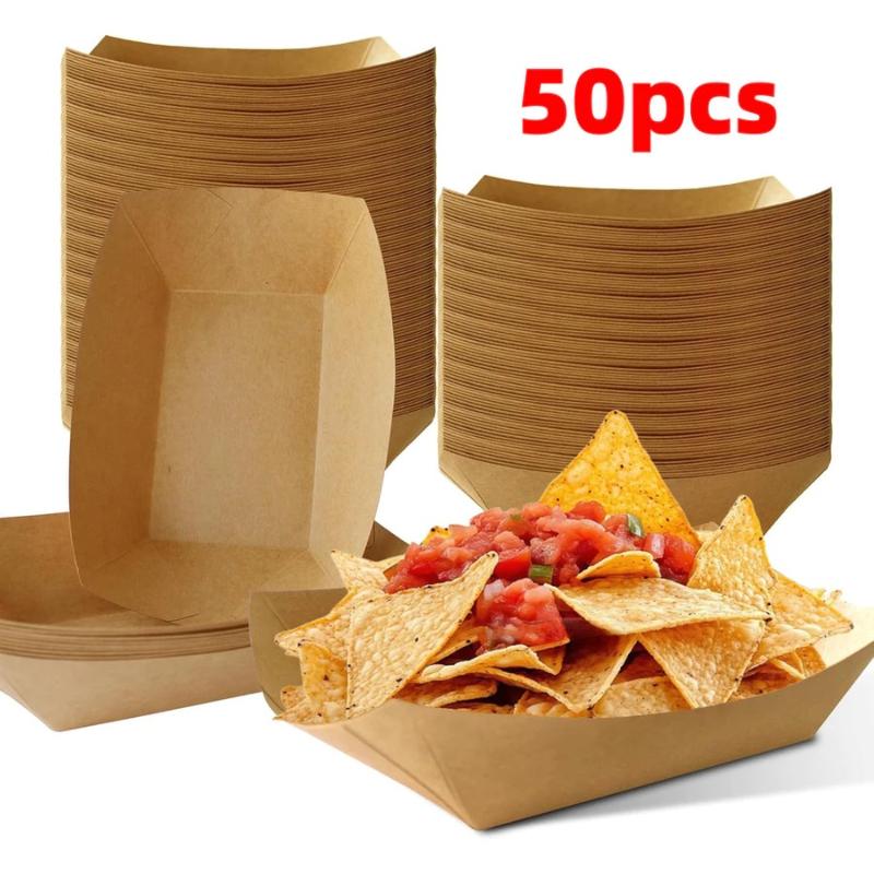 Heat Resistant Disposable Kraf - Food Snacks For Camping 评论和价格