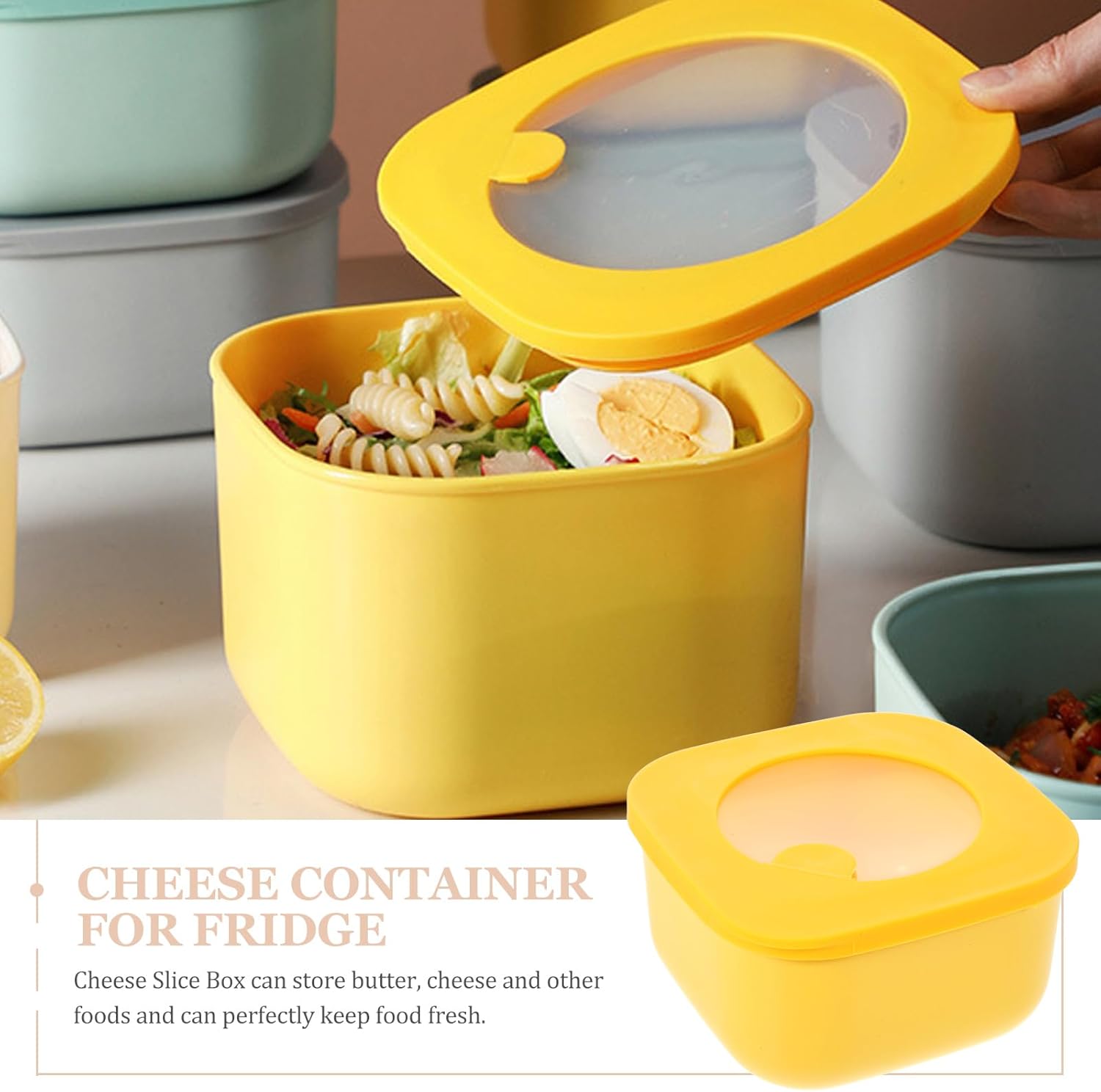 4.7 * 2.5'' Sliced Cheese Cont - Yellow Food Snacks 评论和价格