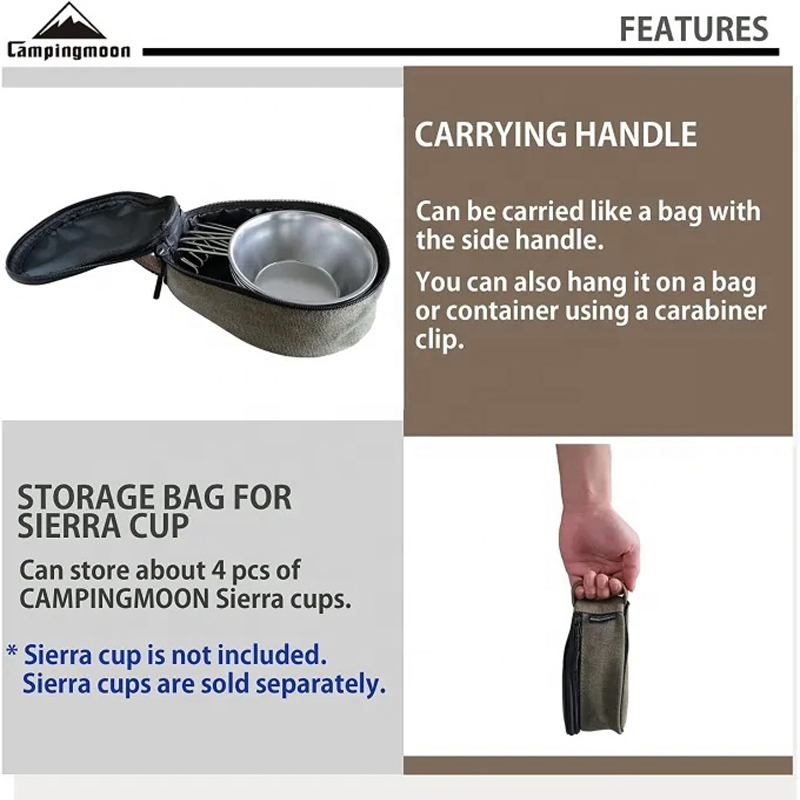 CAMPINGMOON S220-B Canvas Mini - Food Snacks Delivery 评论和价格