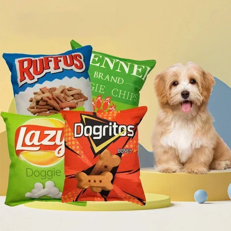 Potato Chip Bag Funny Dog Toys - Food Snacks Chips 评论和价格
