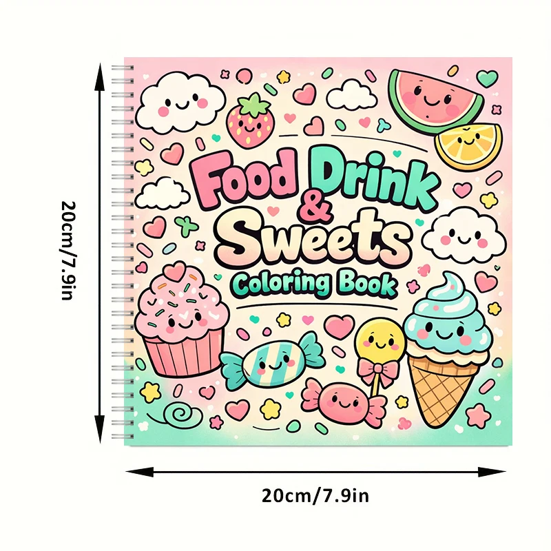 Coloring Book FOOD DRINK & SWE - Food Y Snacks Coloring Book 评论和价格