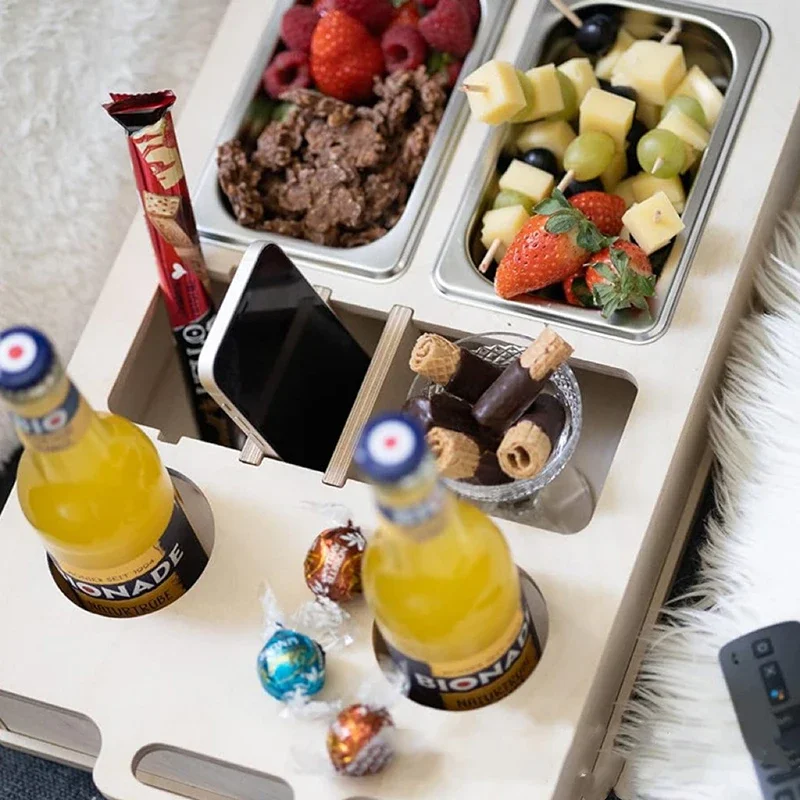 Rectangle Bamboo Tray Desktop  - Food Drink Snacks 评论和价格