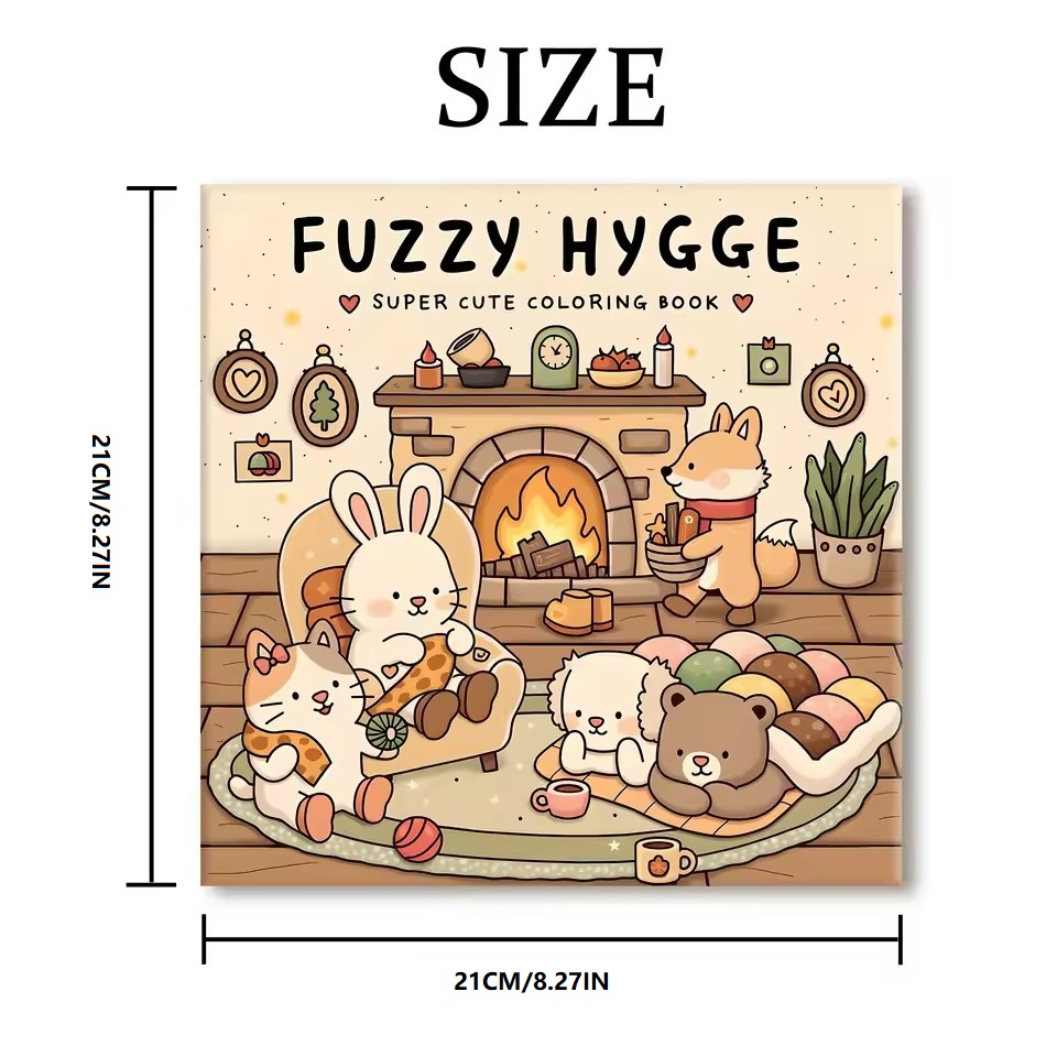 FUZZY HYGGE Adult Coloring Boo - Food Y Snacks Coloring Book 评论和价格
