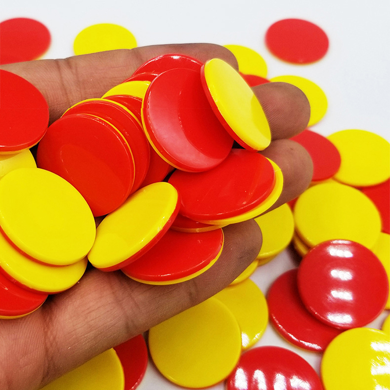 Red Yellow Counters Two Color  - Yellow Food Snacks 评论和价格