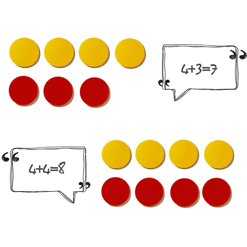 Red Yellow Counters Two Color  - Yellow Food Snacks 评论和价格