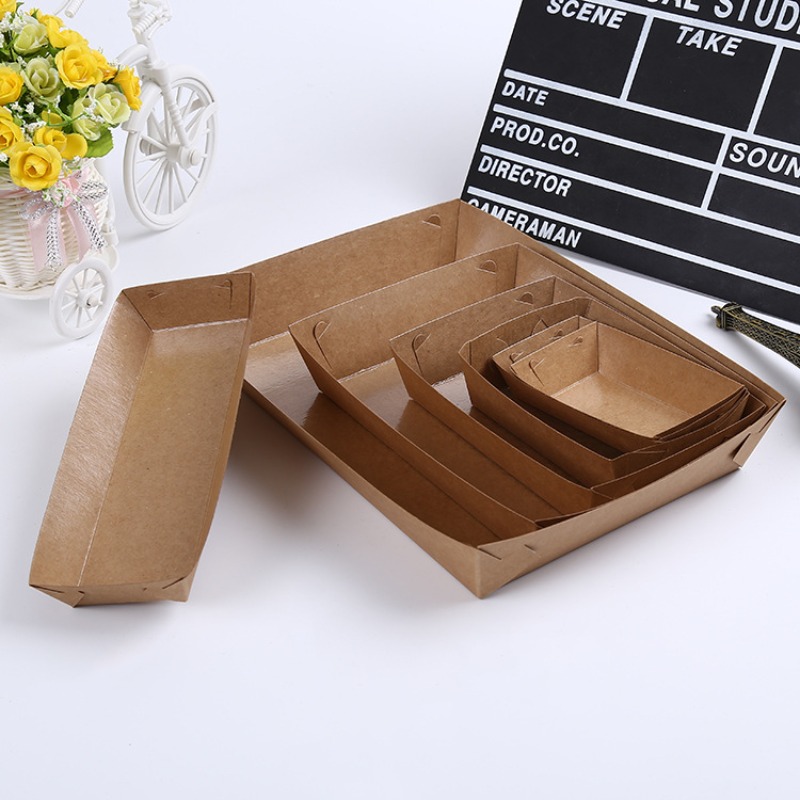 10/30/50pcs Kraft Paper Dispos - Food Snacks For Party 评论和价格