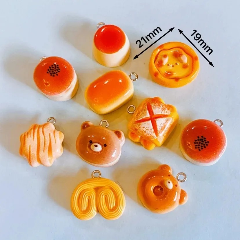 10Pcs Cute Bear Pudding Tart B - Food Snacks For Party 评论和价格
