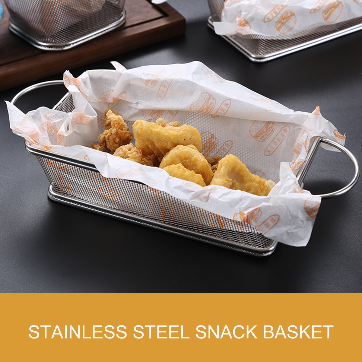 Stainless Steel Snack Basket T - Food Snacks Chips 评论和价格