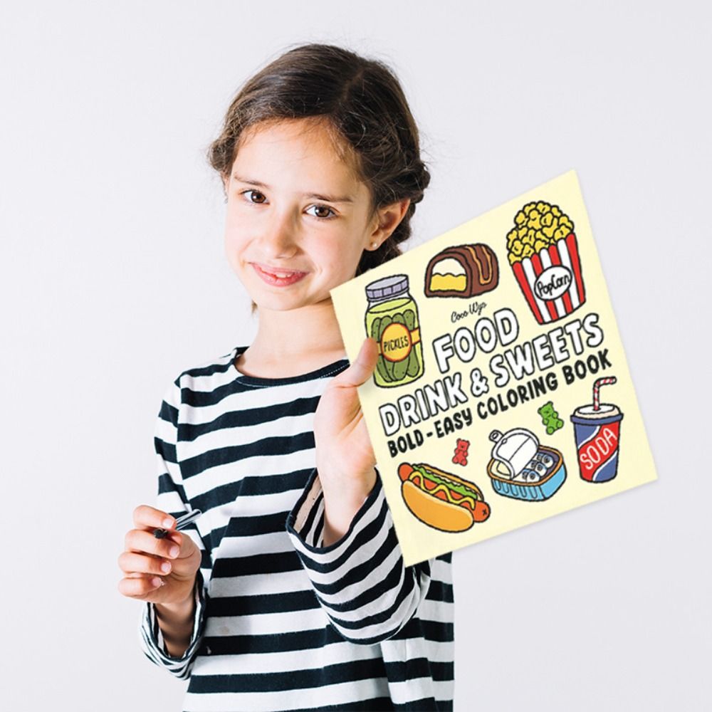 Soothing Coloring Book For Gir - Food Y Snacks Coloring Book 评论和价格