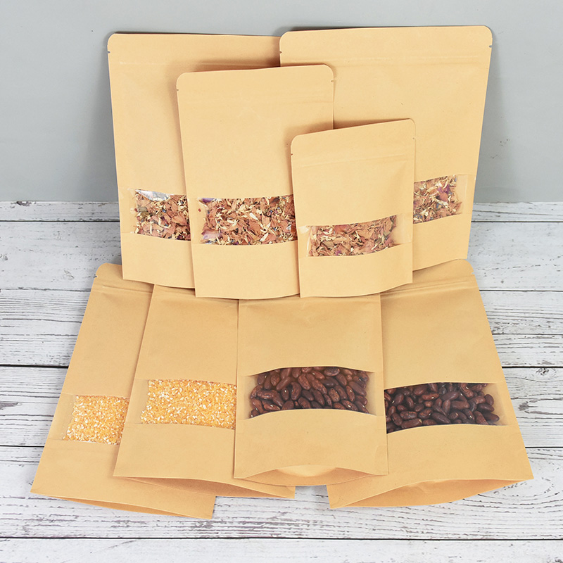 20/50pcs Kraft Paper Zip Lock  - Food Snacks For Party 评论和价格