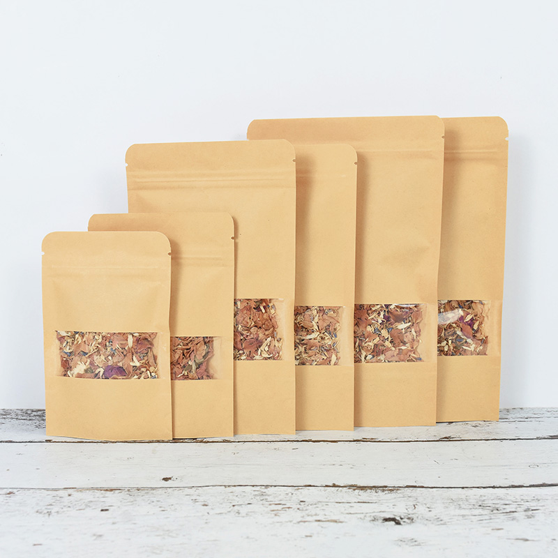 20/50pcs Kraft Paper Zip Lock  - Food Snacks For Party 评论和价格