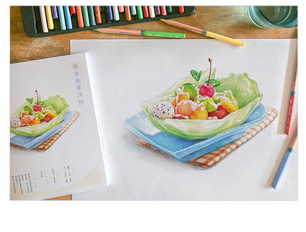 Color pencil drawing book 32 c - Food Y Snacks Coloring Book 评论和价格