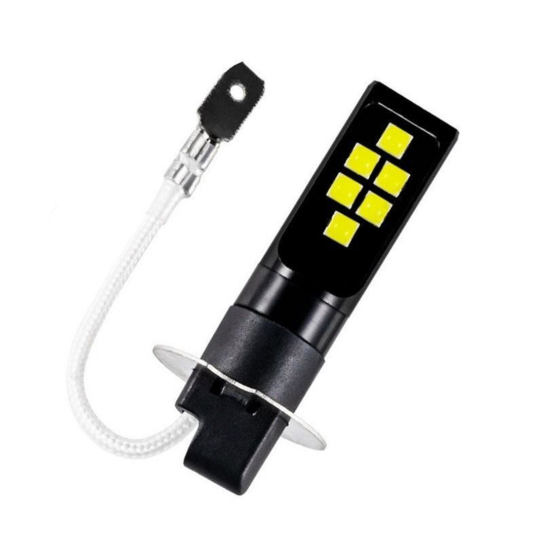 2Pcs Car H3 LED Fog Lights Upg - Yellow Food Snacks 评论和价格
